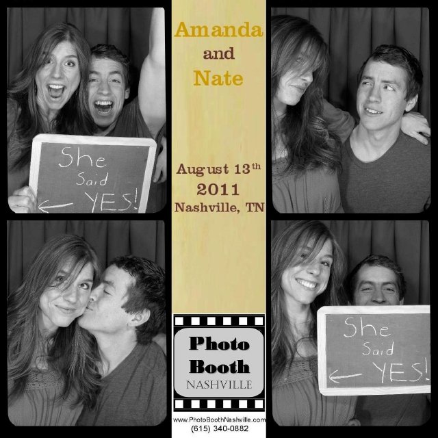 save the date photo, photo booth nashville, she said yes, engagement